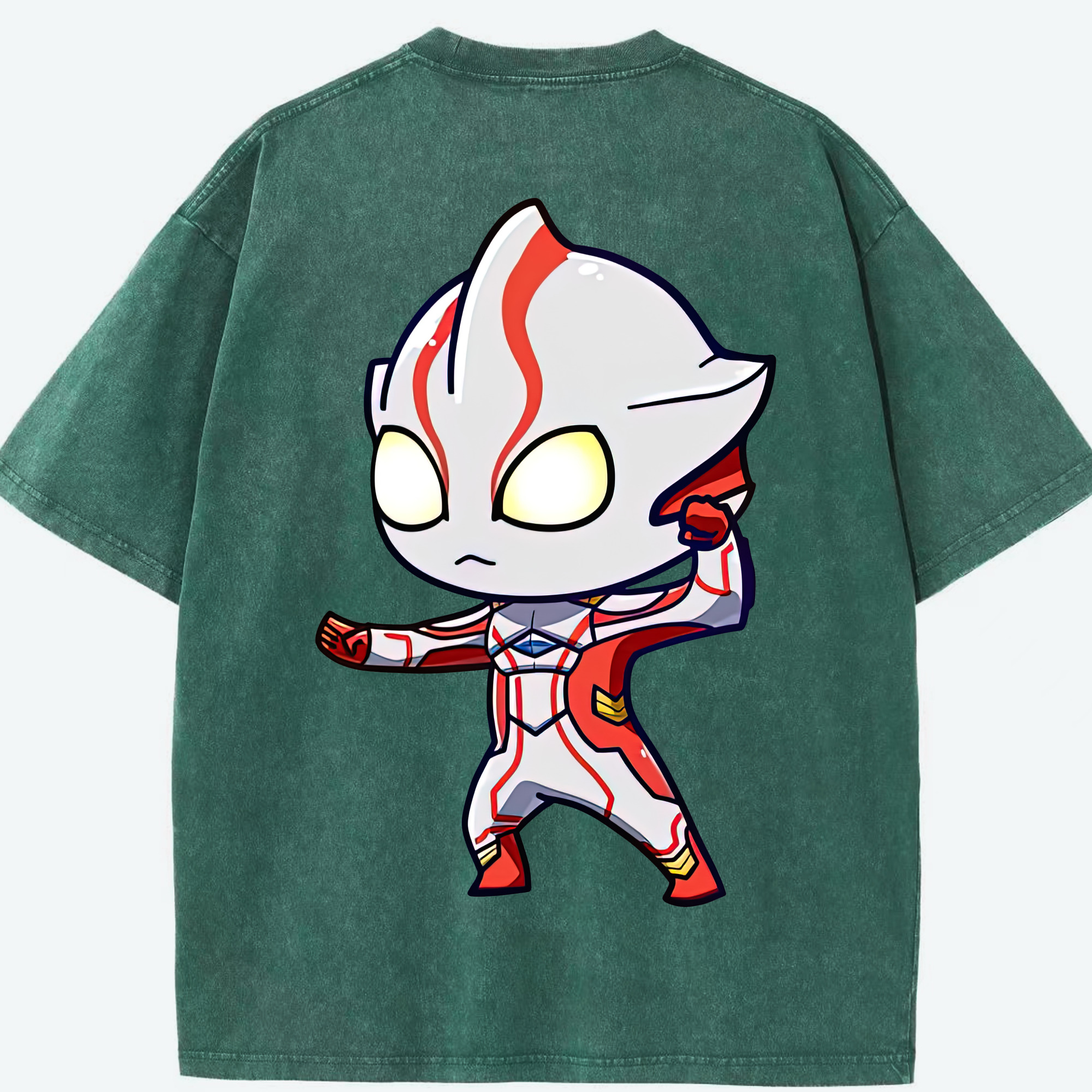（画像用） ウルトラマン Ultraman 綿100% ヴィンテージ風 半袖Tシャツ（背面プリント）